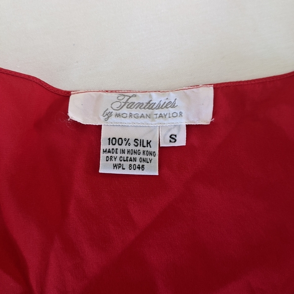 Vintage 1960's Fantasies by Morgan Taylor robe, 100% silk, original Macy tag - Picture 11 of 15